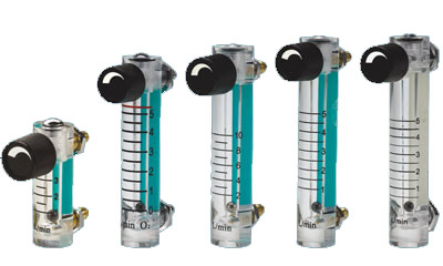 Ротаметр пластиковый для кислорода с клапаном и без ZYIA LZM-6T O2 серия 4 Расходомеры