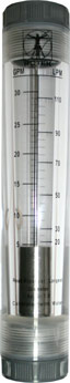 Ротаметр пластиковый трубчатого типа для жидкостей и газов ZYIA LZM-40GB Расходомеры